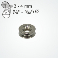 Očko kluzné Clamcleat Titanium Thimble pro lano 3-4mm