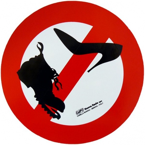 Samolepka "Zákaz vstupu v obuvi"