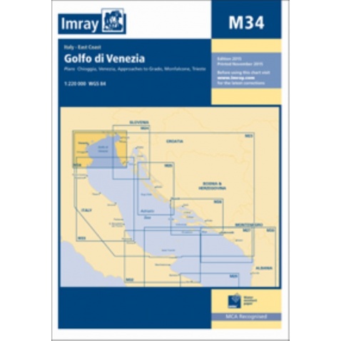 Mapa M34 Golfo di Venezia 