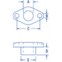 Průvlak lana skrz palubu, prům 11mm – PNP189