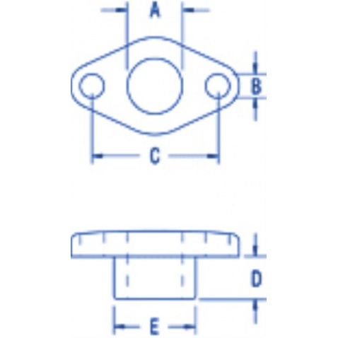 Průvlak lana skrz palubu, prům 11mm – PNP189