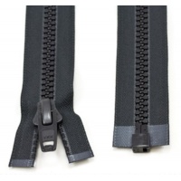 Zip YKK kostěný , černý - délka 60 cm