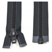 Zip YKK kostěný , černý - délka 400 cm