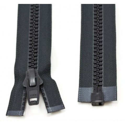 Zip YKK kostěný , černý - délka 400 cm
