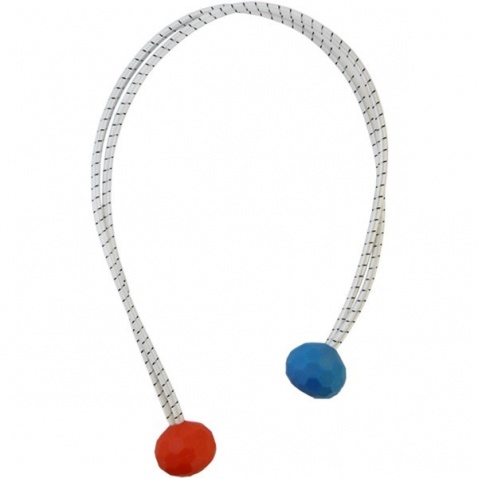 Gumové lano (pr.4mm) s kuličkami - délka 40 cm