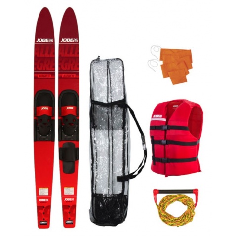 Lyže Allegre Combo red,délka 150cm + příslušenství