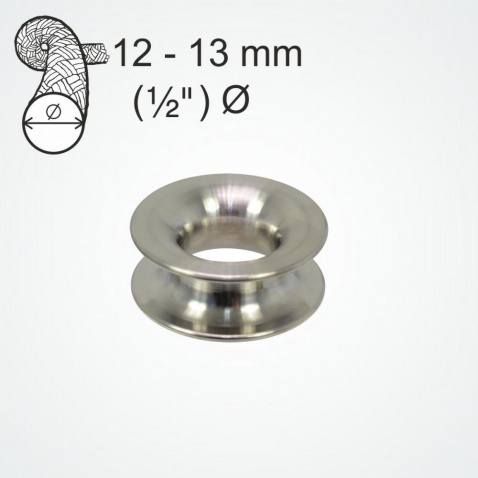 Očko kluzné Clamcleat Titanium Thimble pro lano 12-13mm