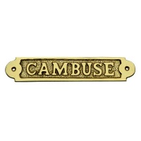 Cedulka CAMBUSE - mosaz