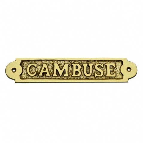Cedulka CAMBUSE - mosaz