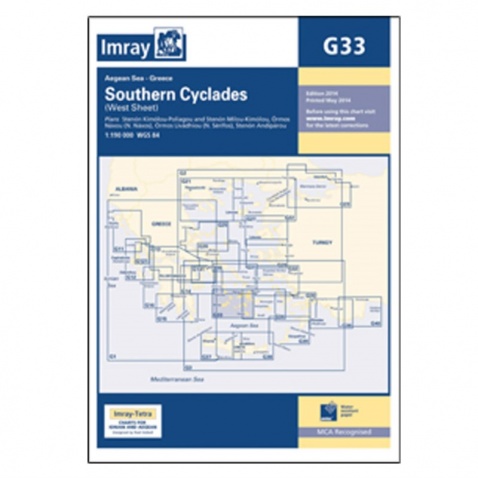 Mapa G33 Southern Cyclades (West Sheet)