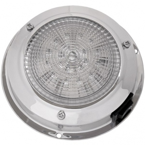 Světlo kajutové, LED, stříbrné - průměr 11cm, počet LED diod-12