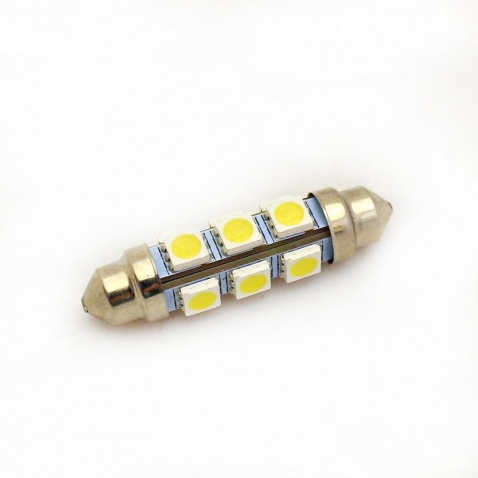 Žárovka 12V, sufitka, 12 x LED, 44mm