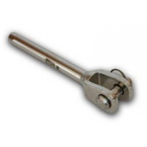 Terminál vidlička s čepem pro lano 4mm / čep 6,3mm