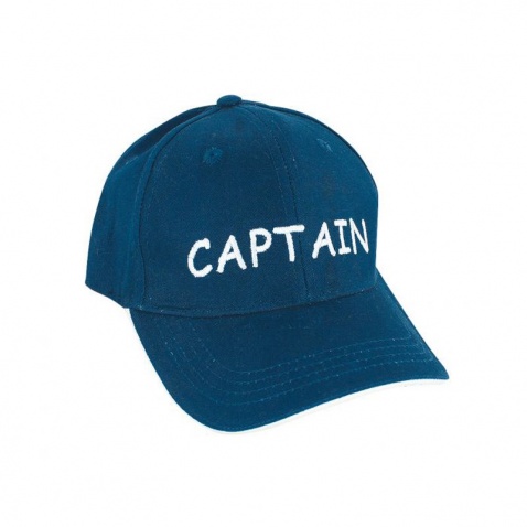 Kšiltovka SC-nápis Captain, navy