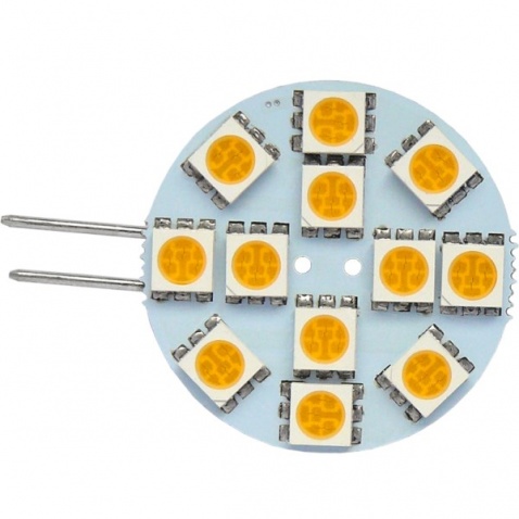 Žárovka 12V, LED, typ G4 (12 x LED, 2,5W)