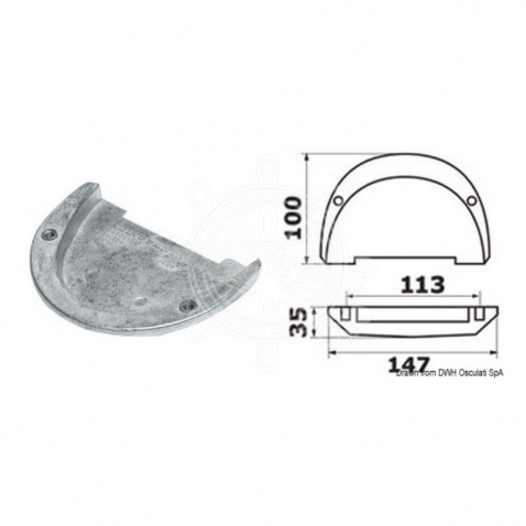 Anoda magnesiová Volvo (Cobra) Duo-Prop (3855411)