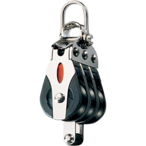 Trojkladka se šeklem a úvazem RF20312 Triple block, becket, 2-axis shackle head