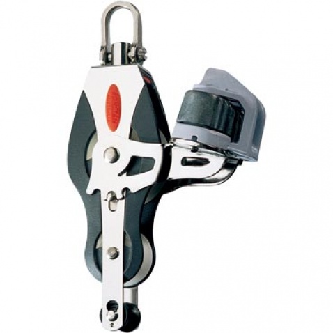 Dvojkladka RF41530 Fiddle block, becket, adjustable cleat, universal head