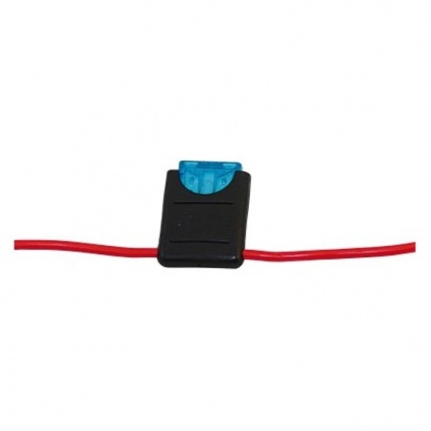 Držák pojistky červený kabel, černý box