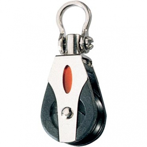 Kladka s obrtlíkem RF20100 Single block, swivel shackle head