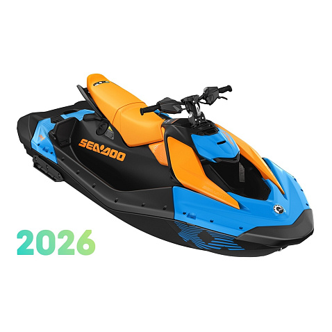 Skútr vodní Sea Doo Spark Trixx 90 For 3 Gulfstream Blue/Orange Crush Skútr vodní Sea Doo Spark Trixx 90 For 3 Gulfstream Blue/Orange Crush
