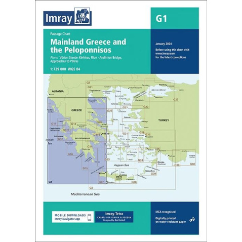 Mapa G1 Mainland Greece and the Peloponnisos 