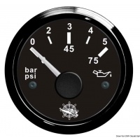 Tlak oleje, 0-5 bar, černý