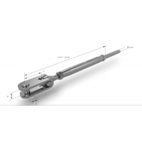 Napínák M8 BSI s terminálem/toggle, lano 5mm