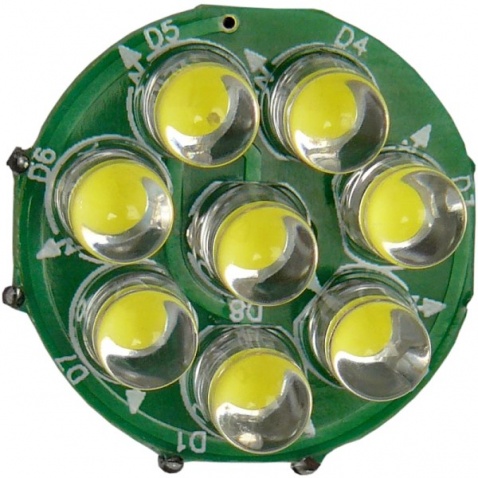 Žárovka 12V, LED, typ G4 (8 x LED, 1W)