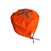 Kryt na propeler látkový oranž,prům.26cm, v.17cm