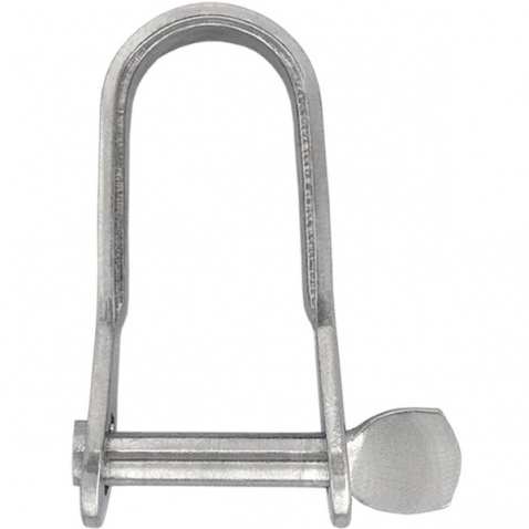 Šekl plechový, se šroubovacím čepem, prům.čepu 5mm(šroub.),vnitř38x16mm