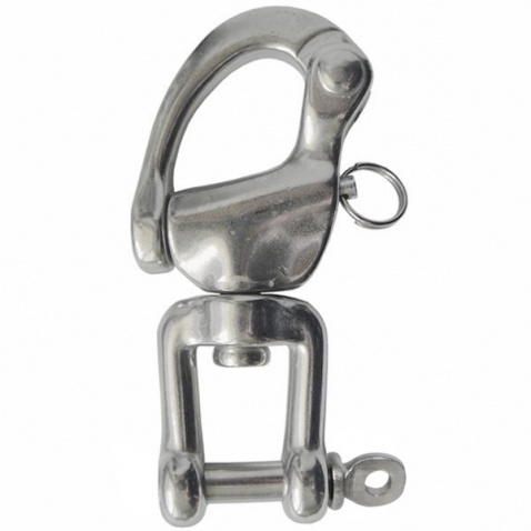 Snap šekl, otočný, se šroubovacím čepem,pr.čepu 6mm,d.82mm