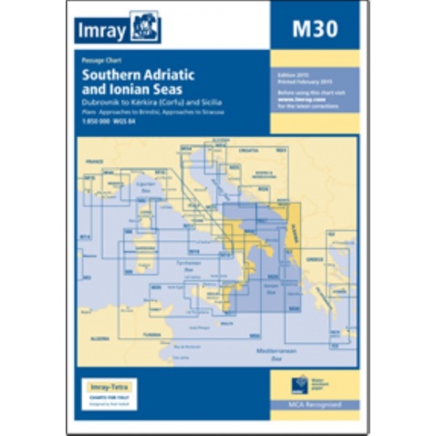 Mapa M30 Southern Adriatic and Ionian seas 